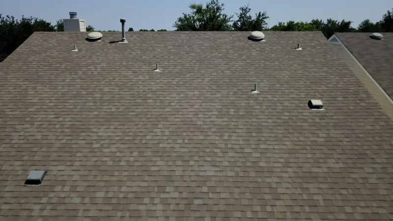 New roof installation